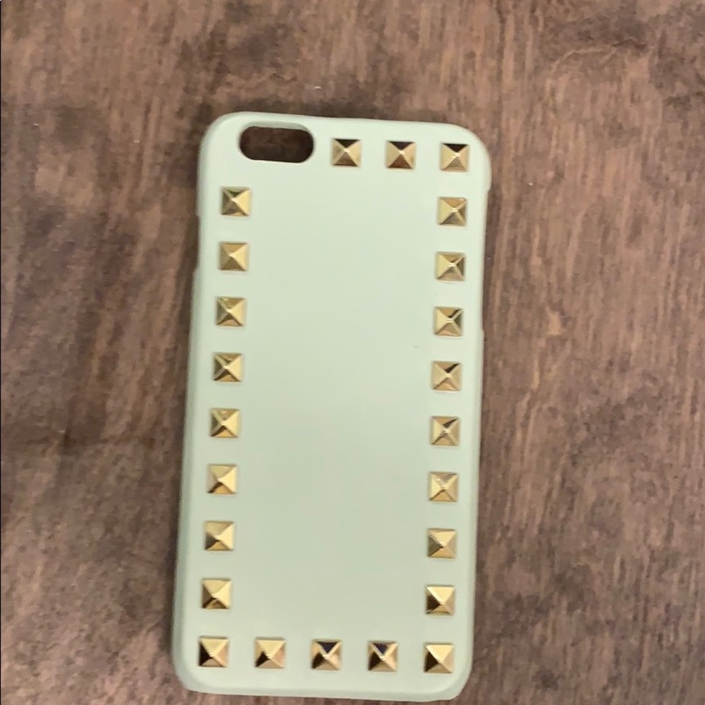 Valentino rockstud phone case. New. Water green
